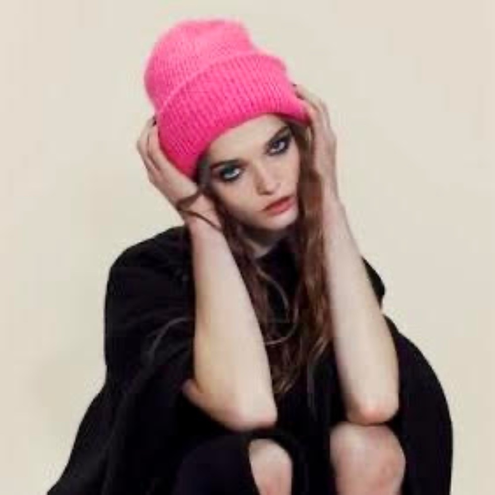 Zara Knit Beanie-Heather Blue